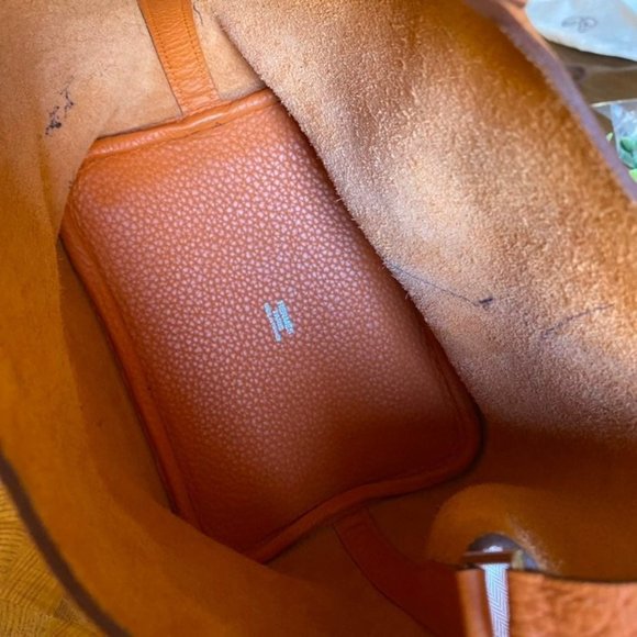 SOLD Hermes Clemence Picotin Lock 22 Leather Satchel - Picture 11 of 12
